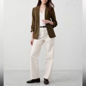 NWT Banana Republic Factory Hayden Blazer New Heritage Olive Green Extra Small
